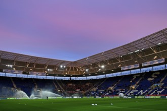 Interior, overview, evening atmosphere, blue hour, PreZero Arena, Sinsheim, Baden-Württemberg,