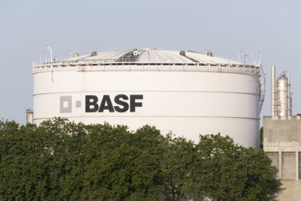 BASF, Lugwigshafen am Rhein, industrial area, Mannheim, Baden-Württemberg, Germany, Europe