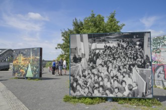 Photo exhibition on the fall of the Berlin Wall, Remains of the Berlin Wall, Bornholmer Straße