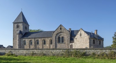 11th century Roman Sint-Pietersbandenkerk, St. Peter in Chains Church in the village Wintershoven