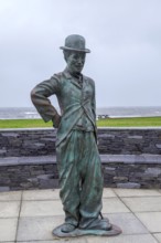 Charlie Chaplin Statue, An Coireán or Waterville, Iveragh Peninsula, County Kerry, Province of