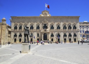 Auberge de Castille palace in city centre of Valletta, Malta completed in 1744