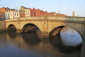 Mellows Bridge crossing River Liffey, city of Dublin, Ireland, Irish Republic built 1760s, Europe