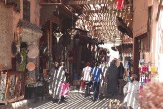 In the souk of Marrakech, Morocco, Africa