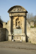 War memorial in the village of Lacock, Wiltshire, England, UK