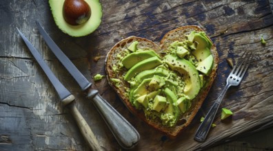 Nutritious guacamole and avocado sandwich that provide big health benefits, AI generated