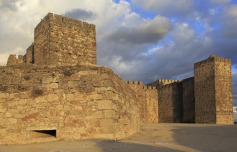 Hilltop castle in historic medieval town of Trujillo, Caceres province, Extremadura, Spain, Europe