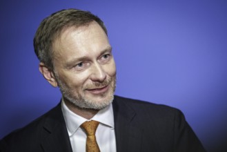 Christian Lindner, Federal Minister of Finance, photographed during a press statement after a