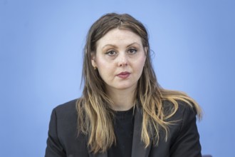 Ariel Elbert, board member of Keshet Germany, recorded during a press conference at the Federal