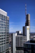 Commerzbank Tower, financial district, banking quarter, Frankfurt am Main, Hesse, Germany, Europe