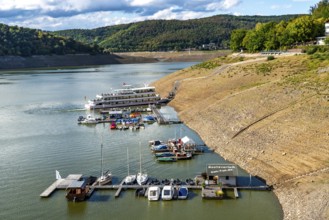 The Edersee, near Waldeck, the third largest reservoir in Germany, currently has only just under