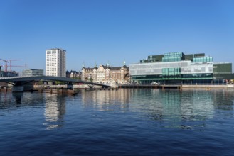 The Danish Architecture Centre, Dansk Arkitektur Center, at the harbour, Lille Langebro Bridge,