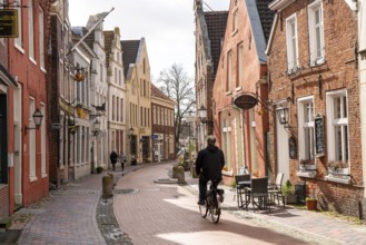 Old town, old town houses, Rathausstrasse, Leer, East Frisia, Lower Saxony