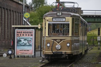 Railcar Hansa Waggon GT4-431 in the local transport museum Dortmumd, Ruhr area, North