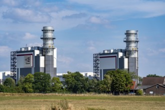 Trianel Hamm-Uentrop combined-cycle gas and steam power plant, two power plant units, each with an