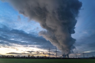 Neurath lignite-fired power plant, near Grevenbroich, power plant units F and G, A-E, thick water