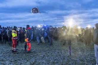 Violent clashes between thousands of demonstrators and the police, after a demonstration against