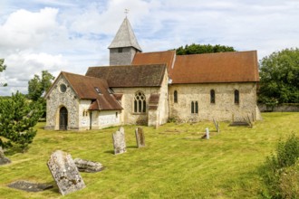 Historic village parish church Saint Mary the Virgin, Silchester, Hampshire, England, UK