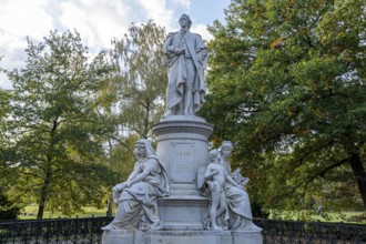 The Goethe Monument in Berlin's Großer Tiergarten, Berlin, Germany, Europe