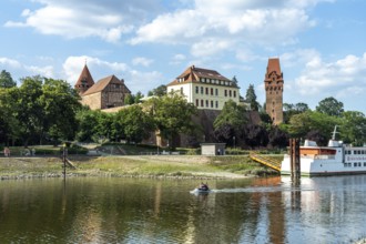 Tangermünde Castle on the Tangier and Elbe rivers in Tangermünde, Saxony-Anhalt, Germany, Europe