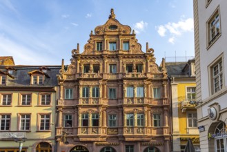 The Haus zum Ritter in the old town centre of Heidelberg, Baden-Württemberg, Germany, Europe