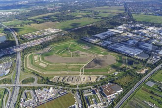 Germany, Hamburg, aerial view, aerial photograph, aerial view, top view, motorway, harbour silt,