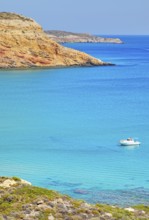 View of Provatas bay, Milos Island, Cyclades Islands, Greece, Europe