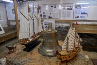 Exhibits in the Maritime Museum, Tammensiel, Pellworm Island, Schleswig-Holstein Wadden Sea