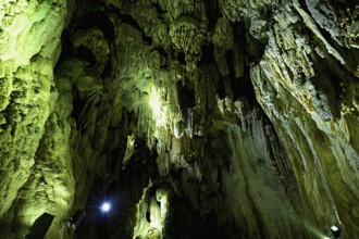 Stalactites, stalactite cave, Höllgrotten, Baar, Canton Zug, Switzerland, Europe