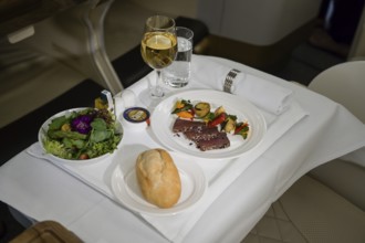 Appetiser, Meal, Business Class, Emirates Airbus A380