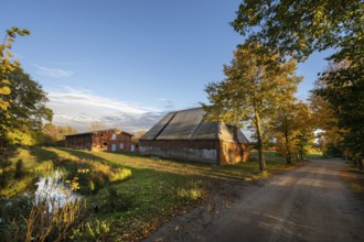 Historic pig and poultry house from around 1900, Othenstorf Estate, Mecklenburg-Vorpommern,