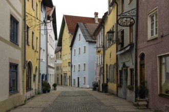 Historic old town centre of Füssen, Ostallgäu, Allgäu, Bavaria, Germany, Europe