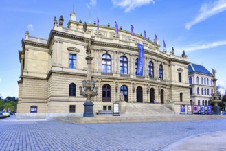 Rudolfinum neo renaissance building known as Prague Concert Hall, Jan Palach Square, Prague,