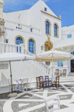 The picturesque main square of Nikia village, Nikia, Nisyros Island, Dodecanese Islands, Greece,