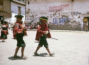 Subtitle: The Indian mayors, Pisac, Cusco region, Peru, South America 1962, South America