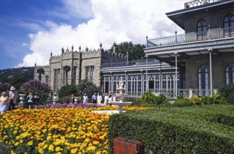 Vorontsov Palace or Alupka Palace, Yalta, Crimea, Russia, 1997, Europe