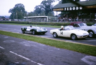 Bill de Selincourt, Lotus Climax car 36 Goodwood Whitsun Race 3 June 1963, car 14 is Mark Konig,