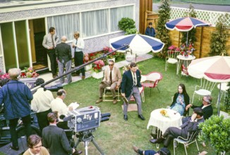 ATV Television ITV outside broadcast, tennis tournament at Wimbledon, England, United Kingdom 1967