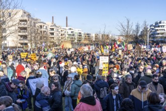 Demonstration of more than 14000 people against the AfD and the Merz-CDU and their asylum policy,