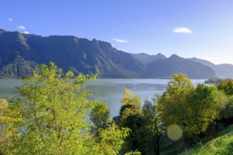 Lago d'Idro, Lake Idro, Rocca d'Anfo, Lombardy, Italy, Europe