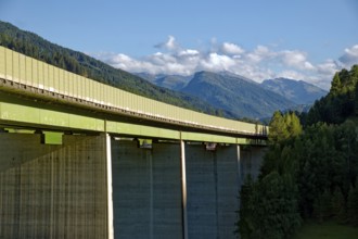 Brenner motorway A 13, Matrei am Brenner, Alpine landscape, Wipptal, Tyrol, Austria, Europe