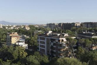 Housing estates on the outskirts of Rome, east of the Tiburtiono district, Italy, Europe