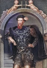 Henry Howard, Earl of Surrey, 1517-1547 English poet From the book Lodges British Portraits, London