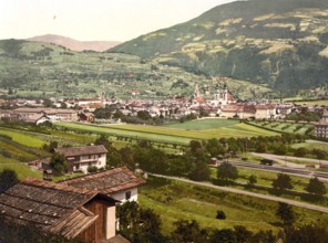 General view of Brixen, Brixanone, Tyrol, former Austro-Hungary, today Italy, c. 1890, Historic,