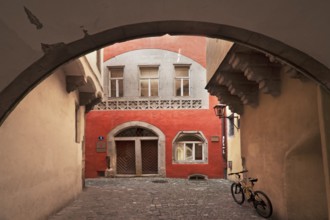 Red Heart Spot, former inn Zum Roten Herz, 1598-1792, Regensburg, Upper Palatinate, Bavaria,