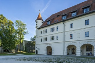 Gate of the castle of the Wülzburg fortress, Renaissance fortified building, Weißenburg in Bavaria,