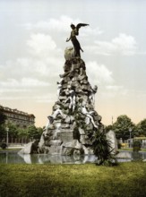 Monument to the memory of Traforo del Cenisio, Turin, Italy, Historical, digitally restored