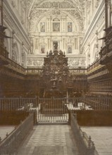 Cordoba. El Coro del la Càtedral, Spain, c. 1890, Historical, digitally restored reproduction from