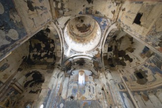 Church of St Gregory of Tigran Honents, Ceiling frescoes, Ani Archaeological site, Kars, Turkey,