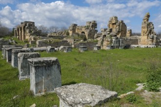 Ancient Baths of Hadrian, ancient archaeological site of Aphrodisias, Geyre, Karacasu, Aydin,